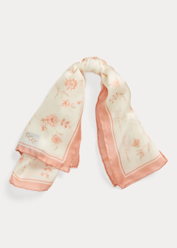 Ralph Lauren Nicole Silk Twill Halstørklæde Dame Danmark (YLNWD2073)